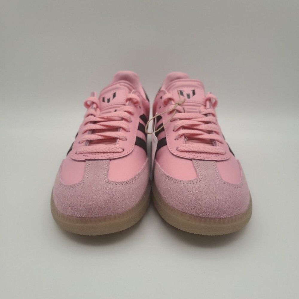 Adidas Samba Messi J Youth Size 6Y Pink Black Indoor Futbol Soccer Shoes JR0424 - Picture 3 of 8